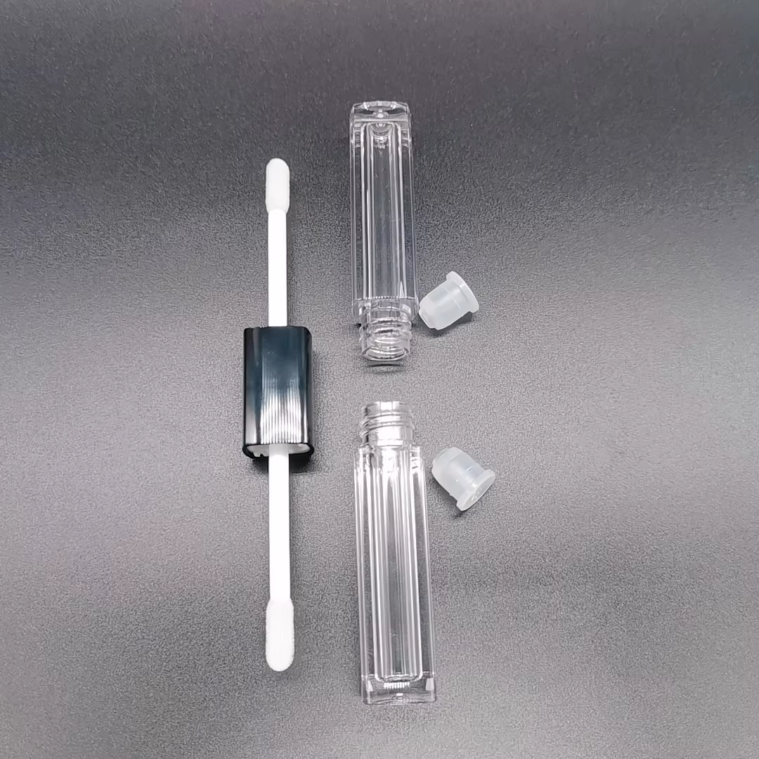 136# plastic square double-ended lip gloss tube, 2.5ml*2 - 图片 2