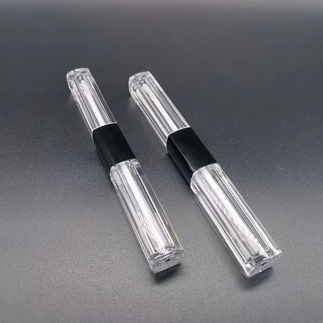 136# plastic square double-ended lip gloss tube, 2.5ml*2 - 图片 3