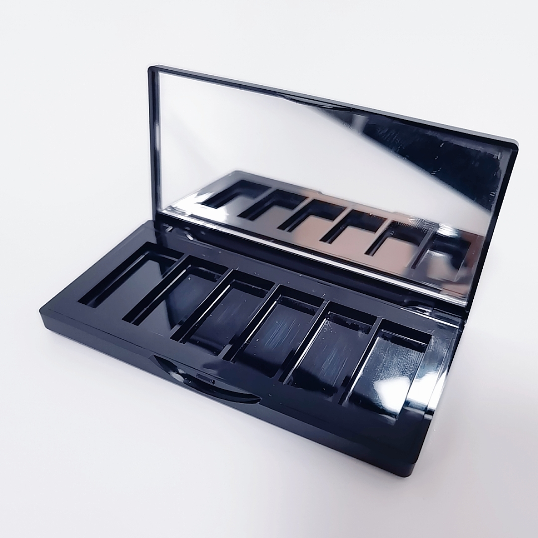 045- 6 colors -Cosmetic plastic blush powder replacement box -Eye shadow