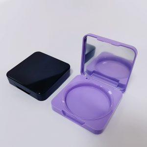 046-Cosmetic plastic blush powder replacement box 5.9cm empty box contouring high light distribution pressure tray DIY banana powder with mirror storage box