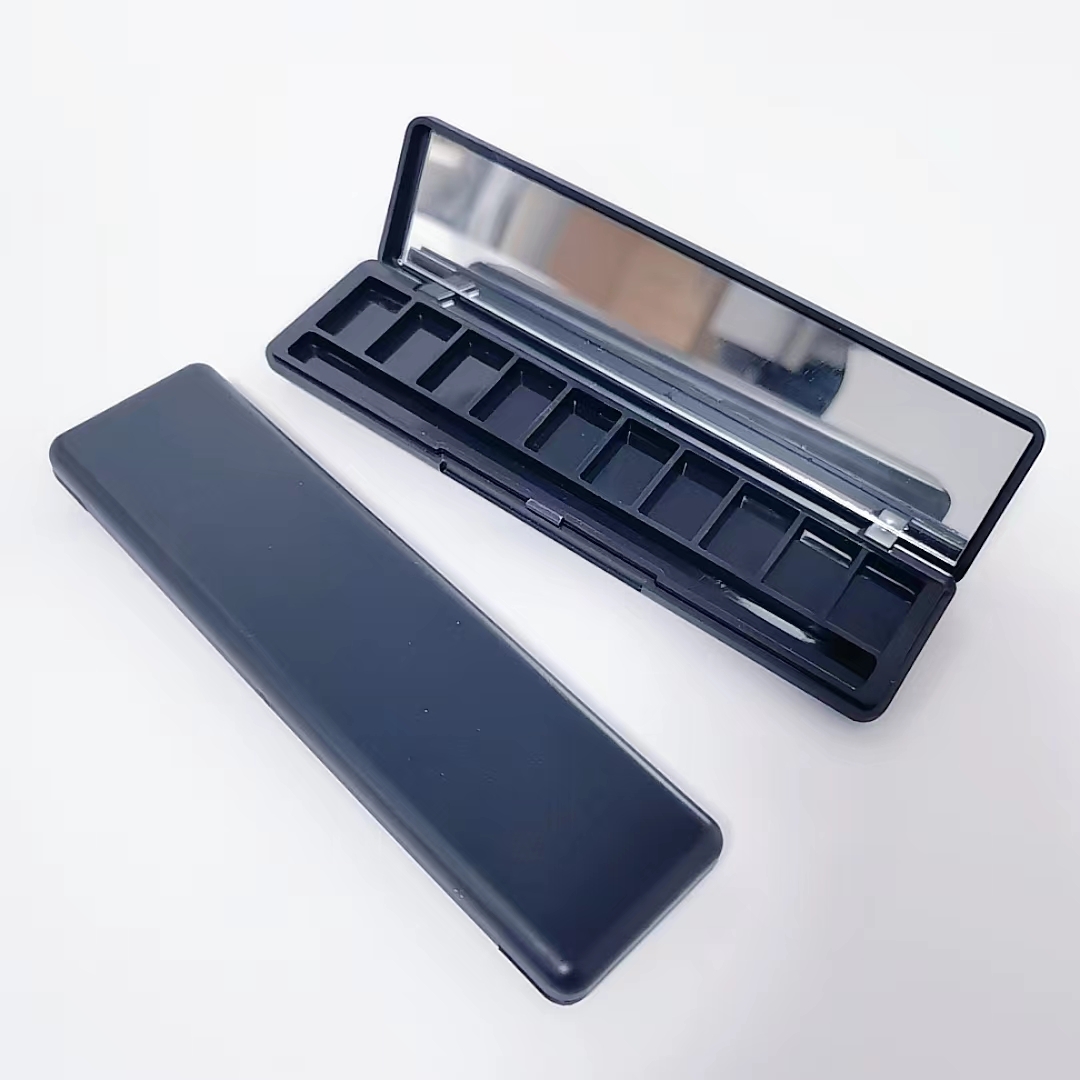 1718#- Powder Loose Powder Case -Blush - 10-12 colors (holes)-eye shadow - highlights