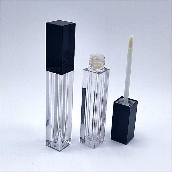027B# 5g-Plastic Square lip gloss tube-Arc-shaped bottom - 图片 4