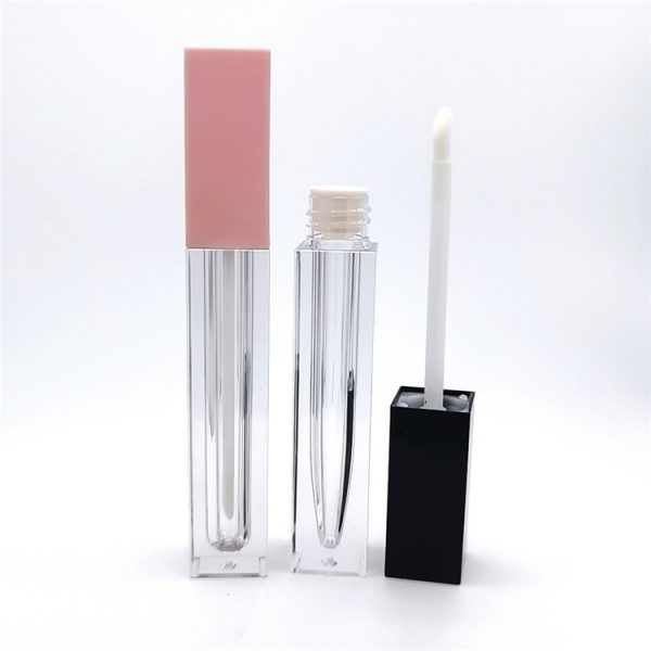 027B# 5g-Plastic Square lip gloss tube-Arc-shaped bottom - 图片 7