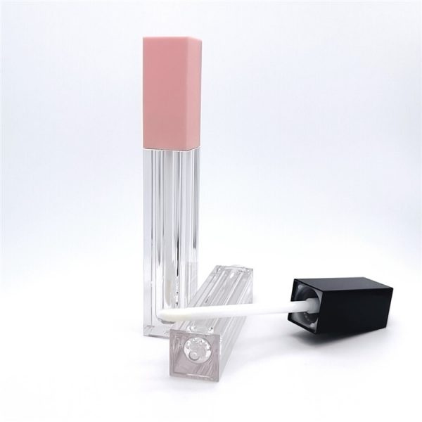 027B# 5g-Plastic Square lip gloss tube-Arc-shaped bottom - 图片 8