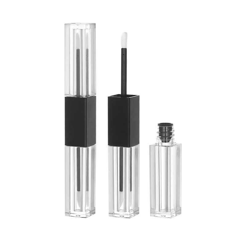 040# 2ML*2 Plastic square double-ended lip glaze tube - lip gloss tube