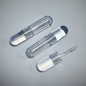 069# 2ML-Mini compact-Plastic lip gloss tube-Solid thick-walled Cap