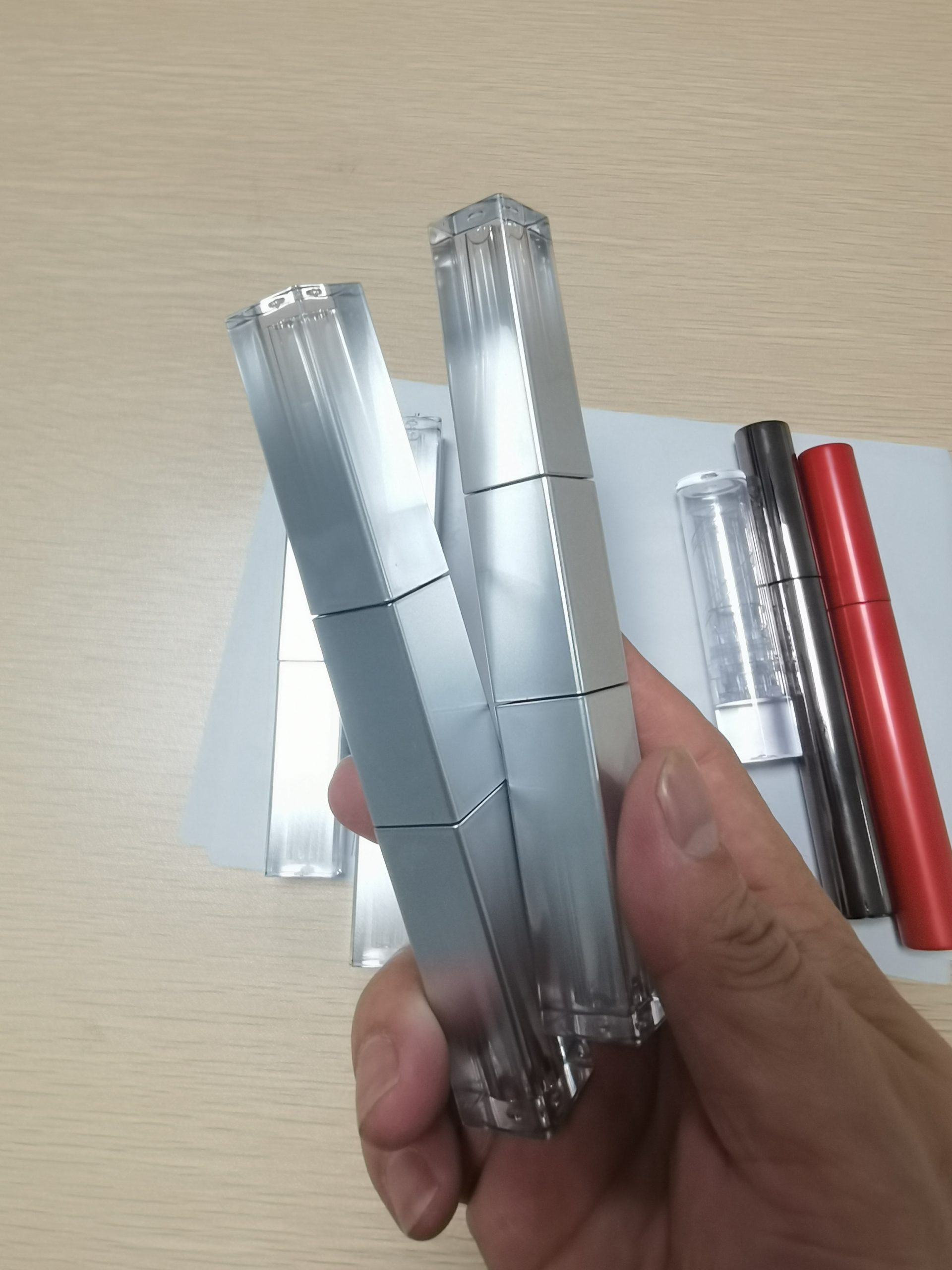 040# 2ML*2 Plastic square double-ended lip glaze tube - lip gloss tube - 图片 13