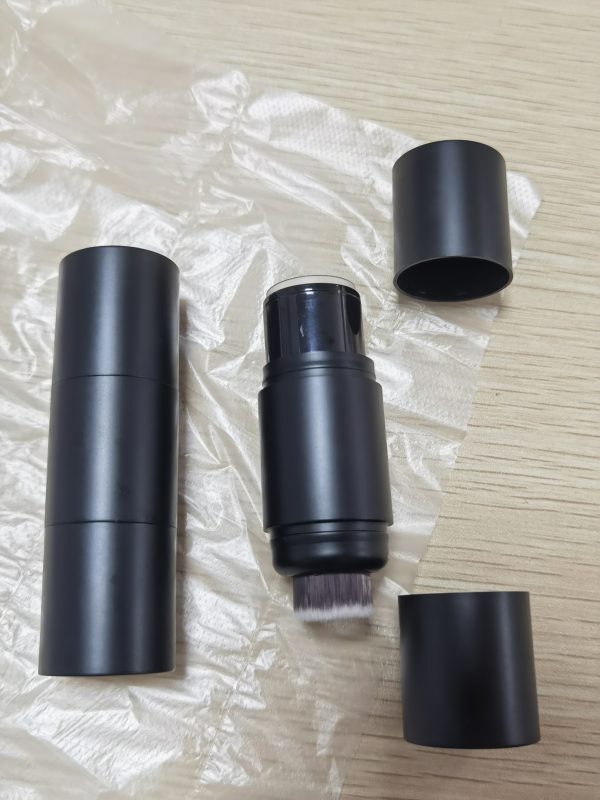 135#- Plastic double-headed Blush stick - Highlighter Contouring stick with powder puff - Brush - 图片 2