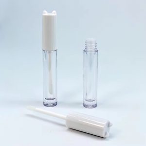 068B# 2ml-3ml-Plastic lip gloss tube-Cute pet ear-shaped screw cap