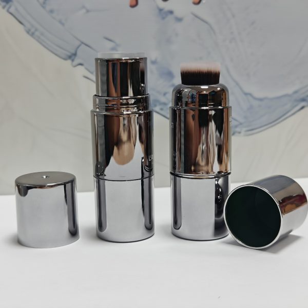 135A#- Plastic double-headed Blush stick - Highlighter Contouring stick with powder puff - Brush - 图片 8