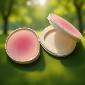 161#-Plastic Customized logo Powder Case -Compact powder box - Blush palette-eye shadow - highlights