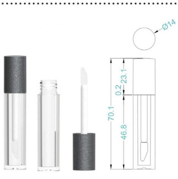 185# 2ML Plastic lip gloss tube