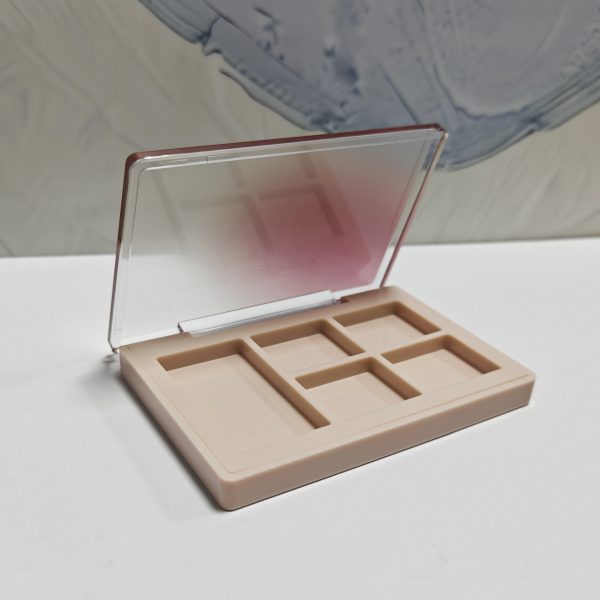 188#-Five colors-Plastic-Powder Case -Compact powder box - Blush palette-eye shadow - highlights - 图片 8