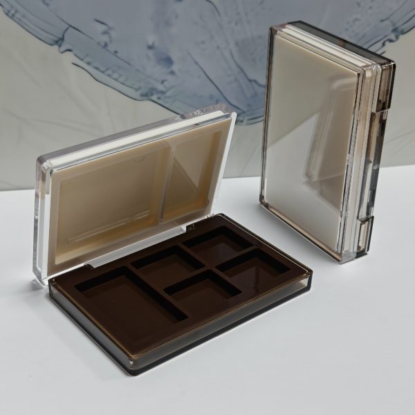 188B#-Double layer-Plastic-Powder Case -Compact powder box - Blush palette-eye shadow - highlights - 图片 2