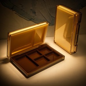188B#-Double layer-Plastic-Powder Case -Compact powder box - Blush palette-eye shadow - highlights