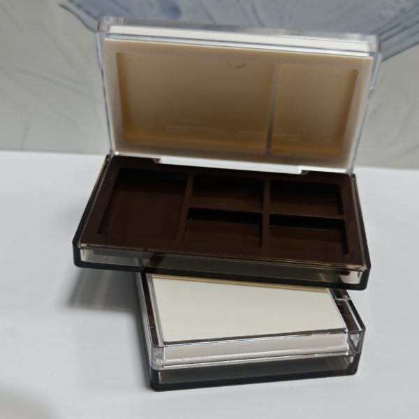 188B#-Double layer-Plastic-Powder Case -Compact powder box - Blush palette-eye shadow - highlights - 图片 6