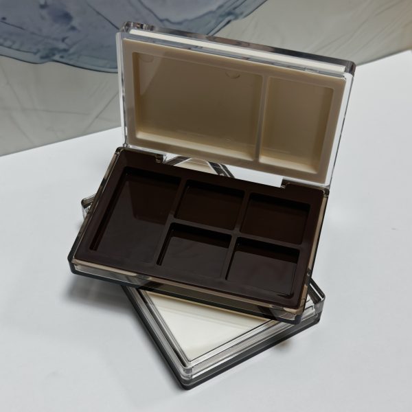 188B#-Double layer-Plastic-Powder Case -Compact powder box - Blush palette-eye shadow - highlights - 图片 7