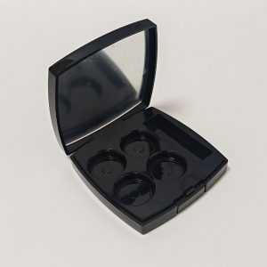 7033# - Powder Loose Powder Case With  mirror- 4 holes - Multi-color Compact Powder Container - Blush Palette - Eyeshadow Palette - Accent Color Palette with Brush
