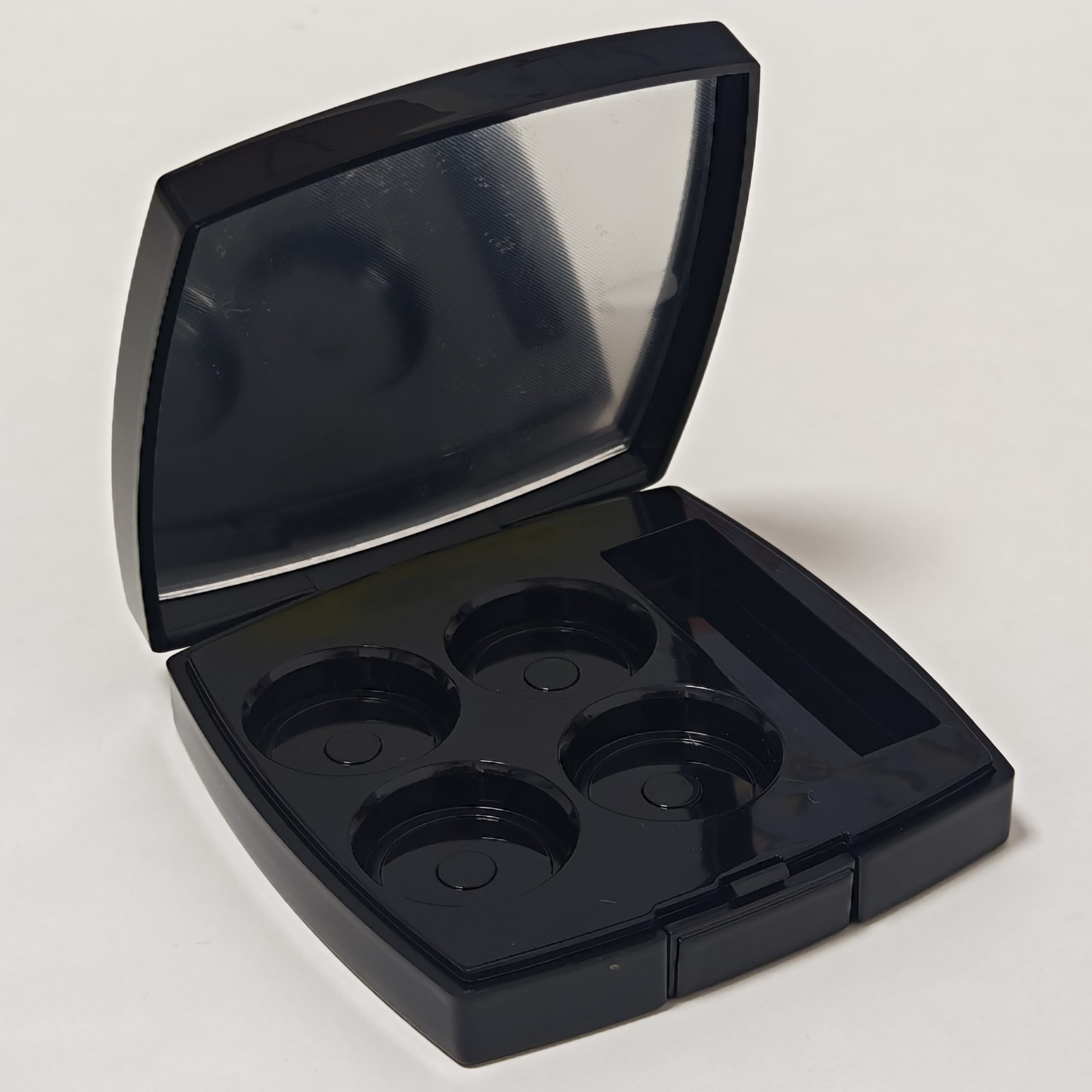 7033# - Powder Loose Powder Case With mirror- 4 holes - Multi-color Compact Powder Container - Blush Palette - Eyeshadow Palette - Accent Color Palette with Brush - 图片 8