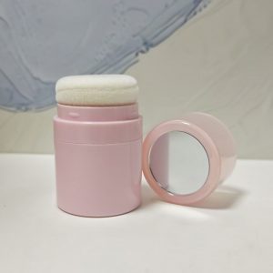 226# - 6-gram powder jar - Hair care and hair nourishment powder for making hair strands fluffy - Loose powder base container with a soft and fluffy powder puff and a mirror plate